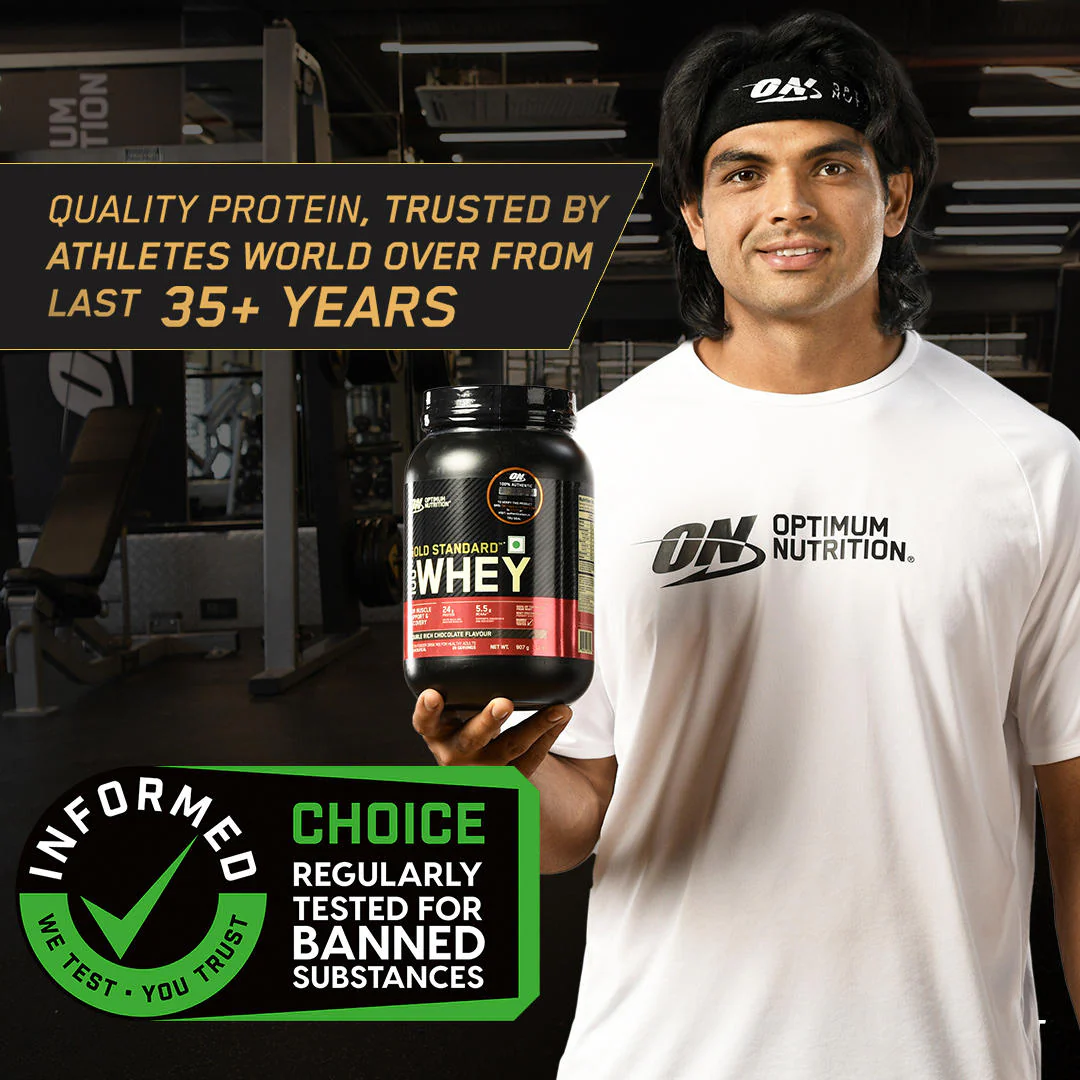 Gold Standard 100% Whey 4 KG Double Rich Chocolate + Pre Workout Green Apple - Image 5
