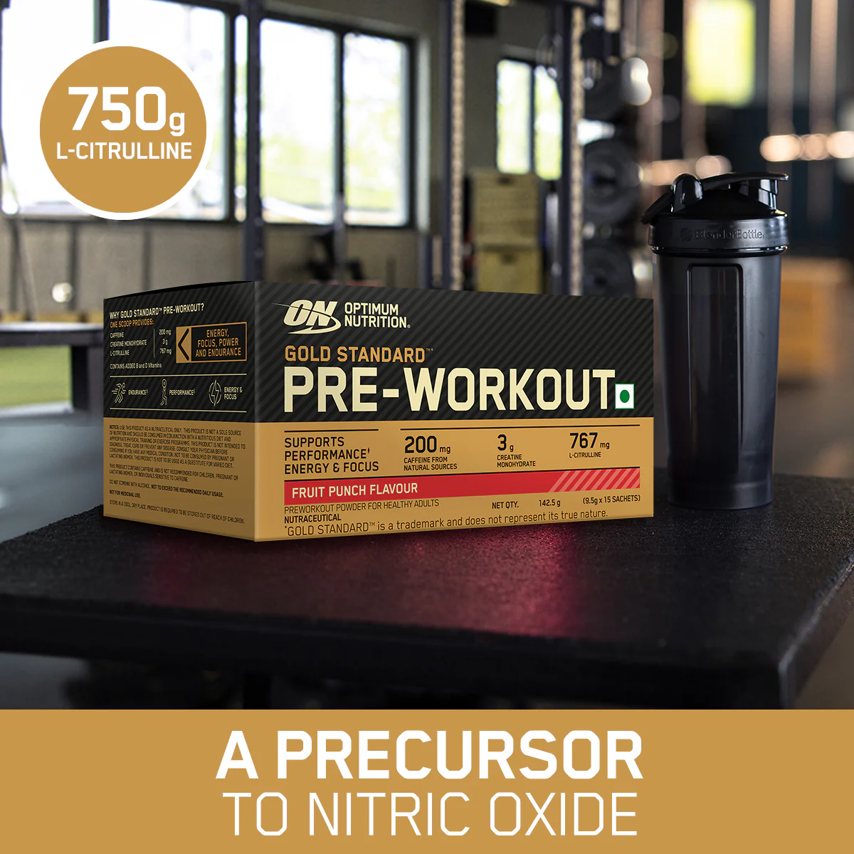 Optimum Nutrition (ON) Gold Standard Pre-Workout- 142.5g/15 single serve packs (Fruit Punch Flavor), For Energy, Focus, Power, Endurance & Performance and Optimum Nutrition Gold Standard Pre-Workout- 142.5g/15 single serve packs (Green Apple Flavor) - Image 8