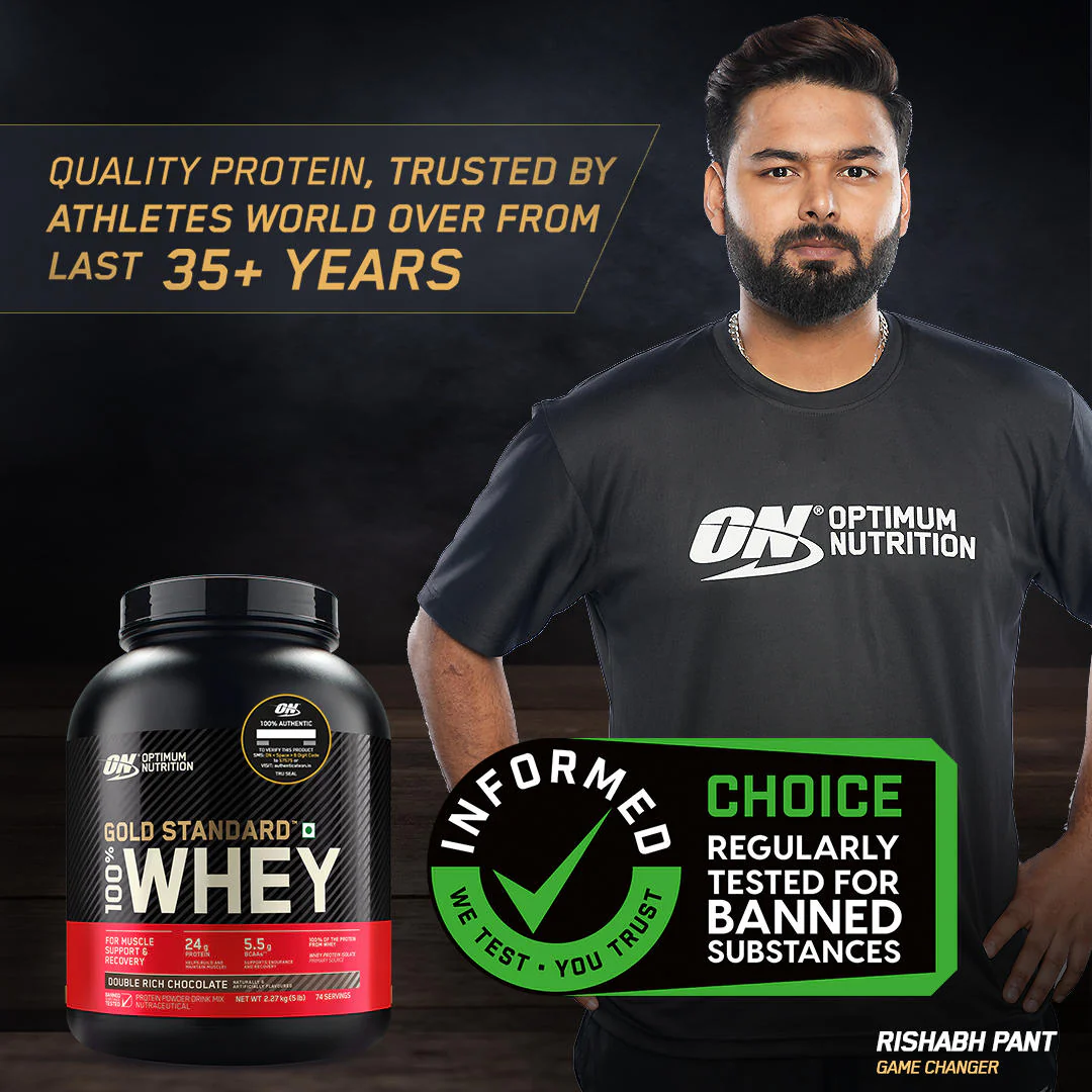 Limited Edition Optimum Nutrition (ON) Gold Standard 100% Whey Protein Powder 2 lb, 907g (Alphonso Mango) - Image 5