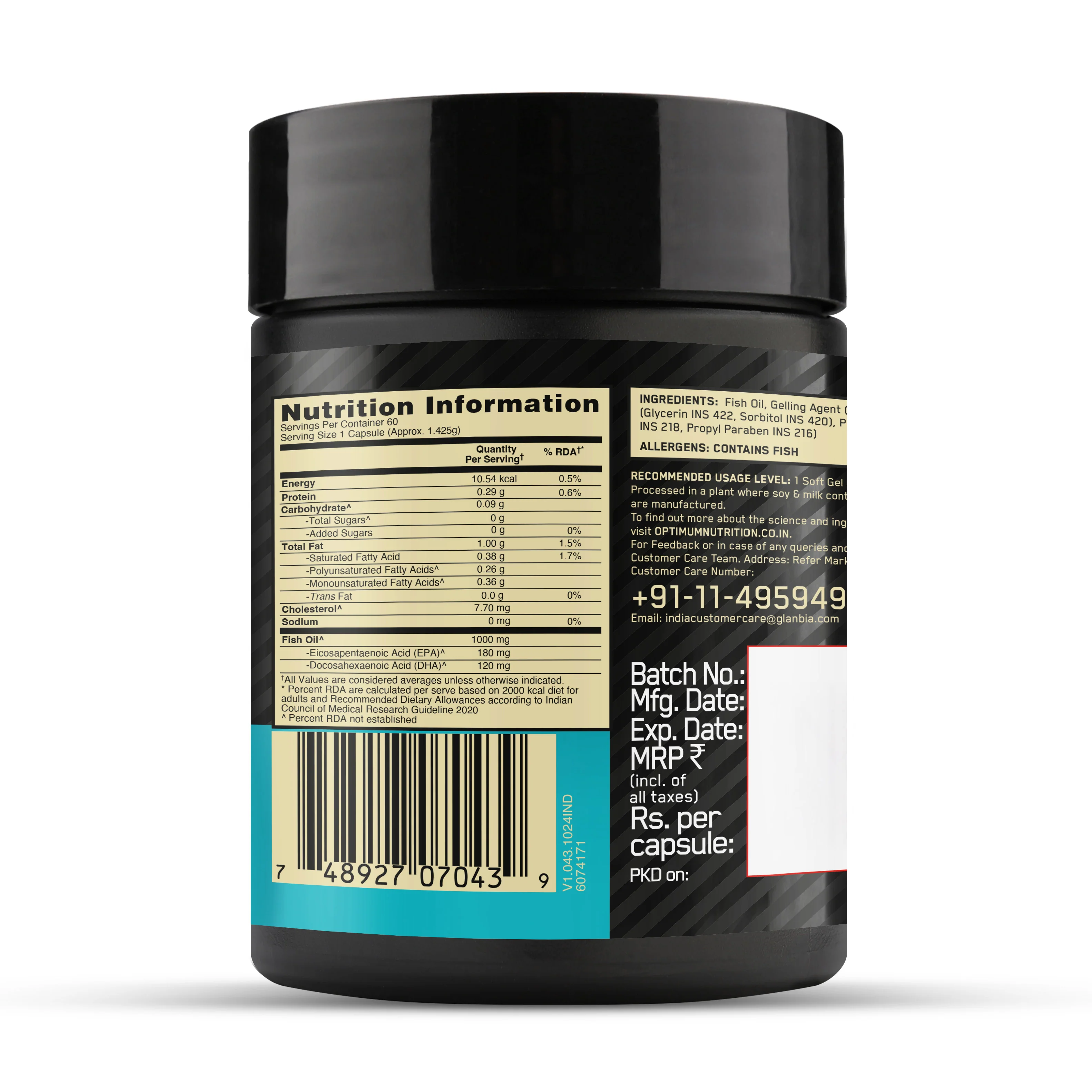 Creatine 100g and Optimum Nutrition (ON) Fish Oil - 60 Capsules - Image 20