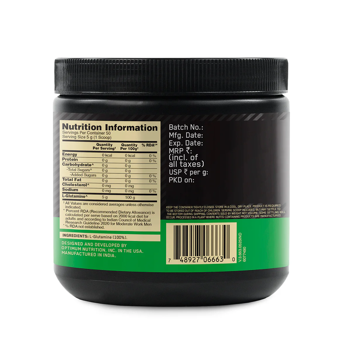 Glutamine Powder | Unflavoured | 250 g - Image 7