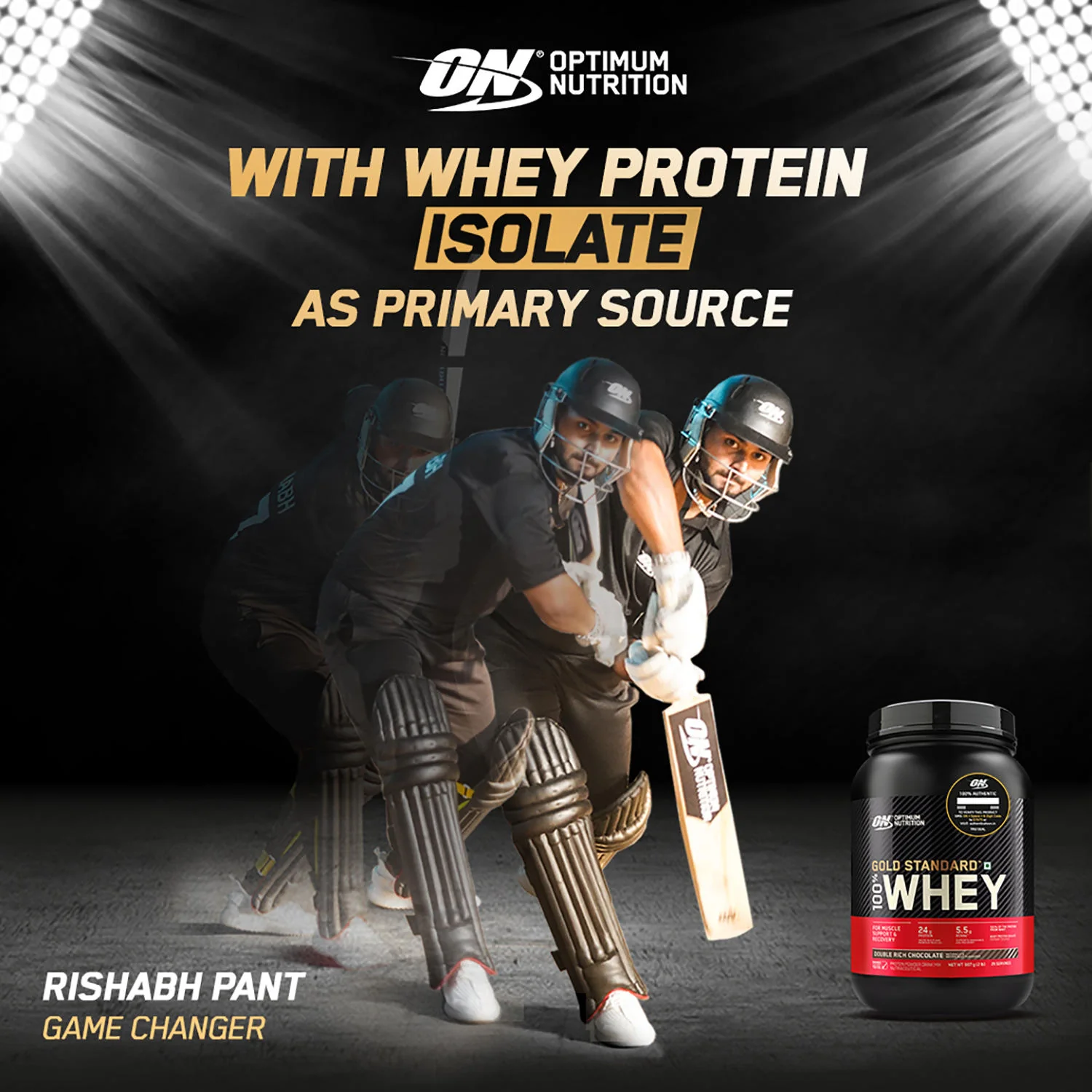 Gold Standard 100% Whey Protein Powder  Double Rich Chocolate 1.7 kg + Pre Workout Green Apple - Image 5