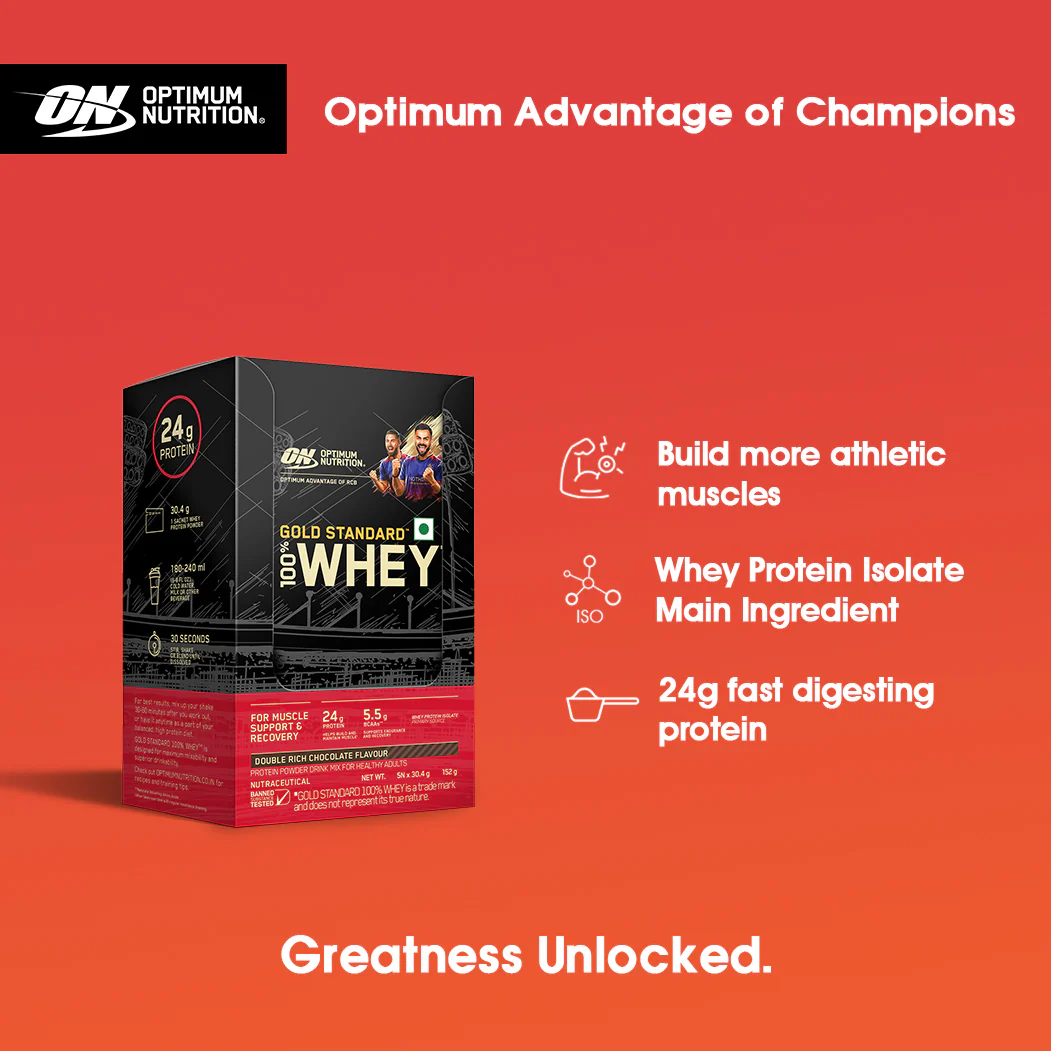 Gold Standard 100% Whey Protein Powder | Double Rich Chocolate | 152 g - Image 4