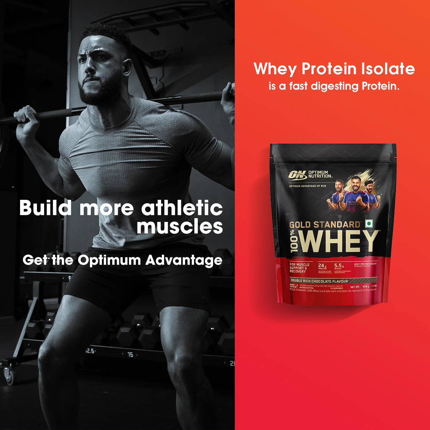 Gold Standard 100% Whey Protein Powder | Double Rich Chocolate | 1 lbs - Image 10