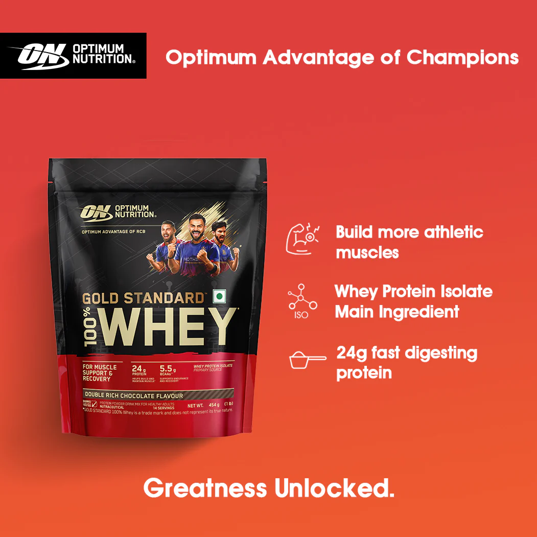 Gold Standard 100% Whey Protein Powder | Double Rich Chocolate | 1 lbs - Image 5