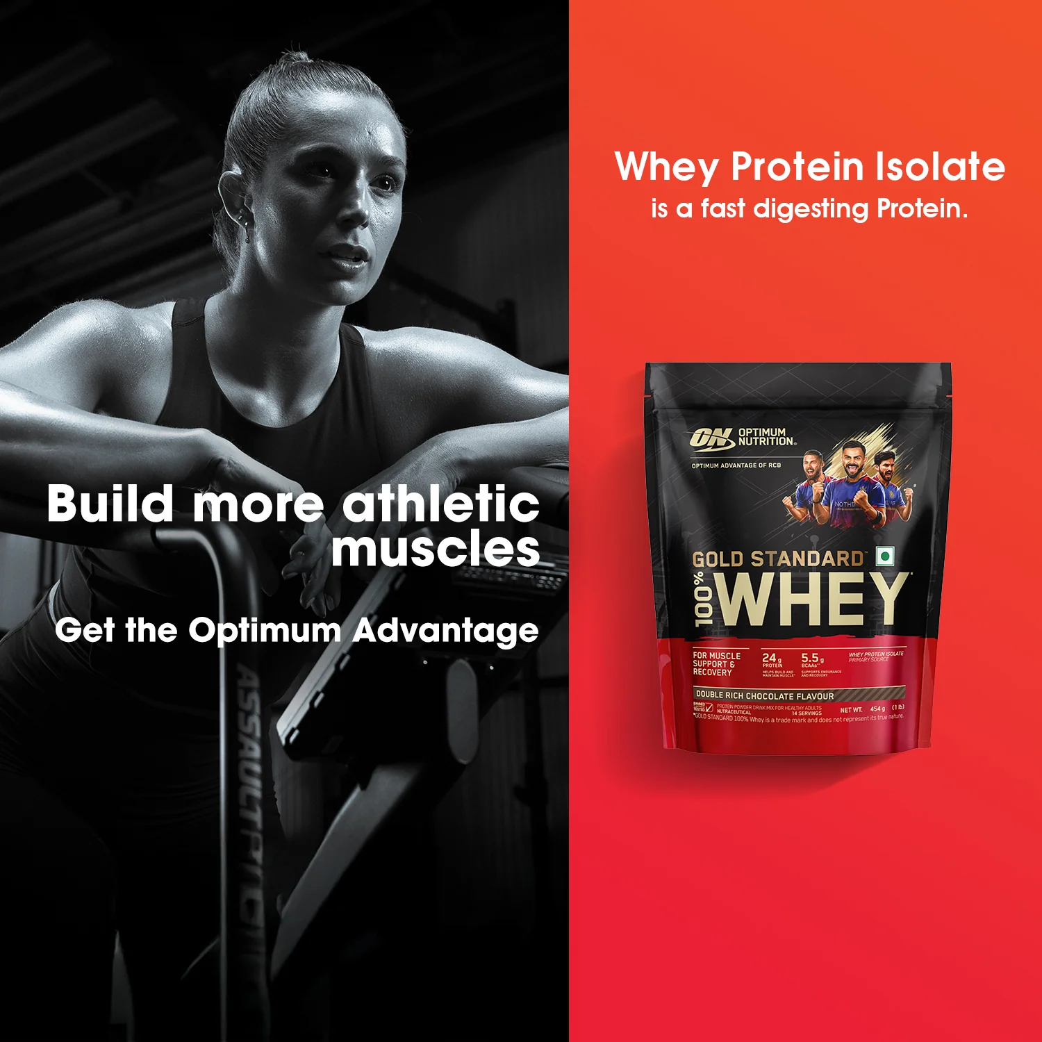 Gold Standard 100% Whey Protein Powder | Double Rich Chocolate | 1 lbs - Image 8