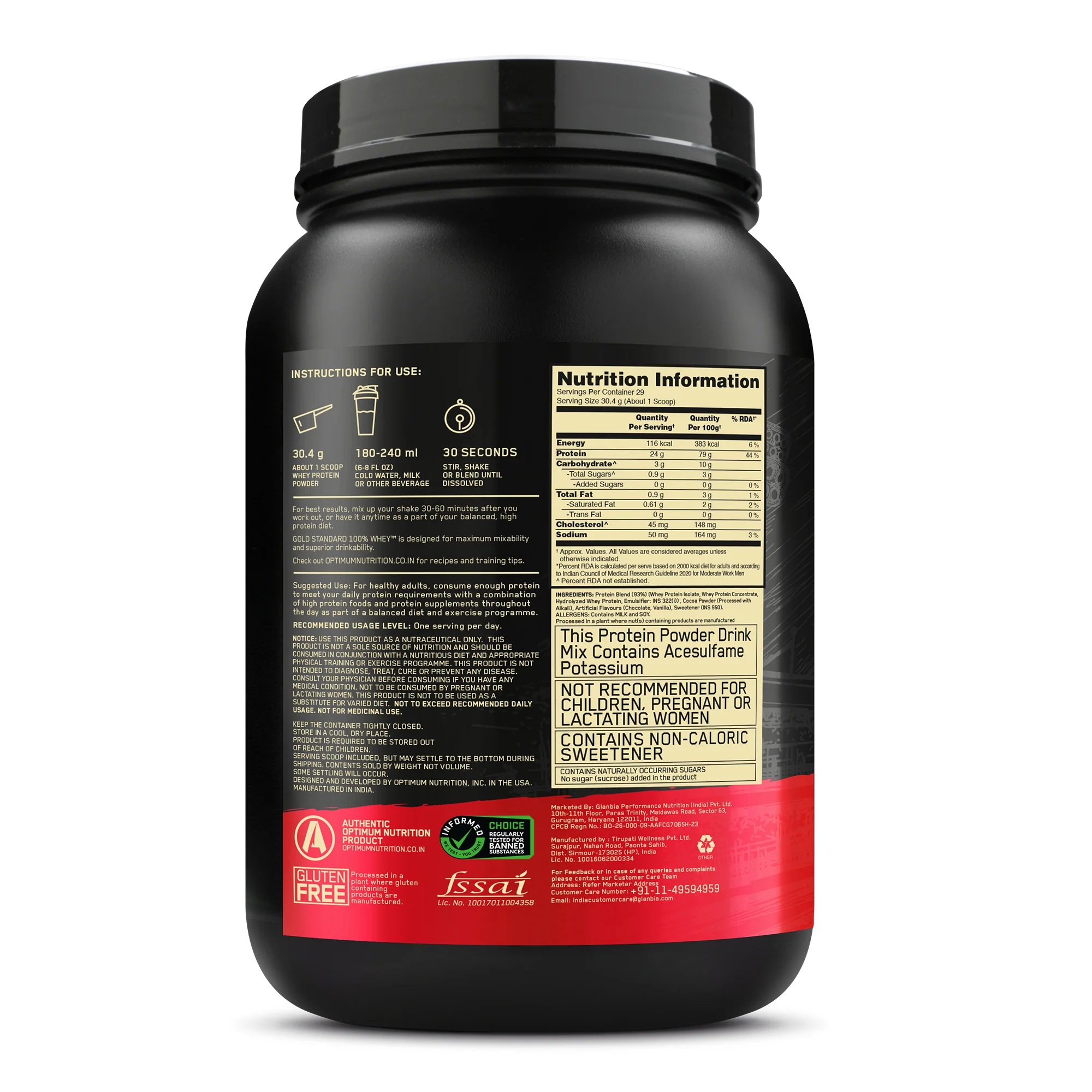 Gold Standard 100% Whey Protein | 907 g (2 lbs) | Double Rich Chocolate - Image 4