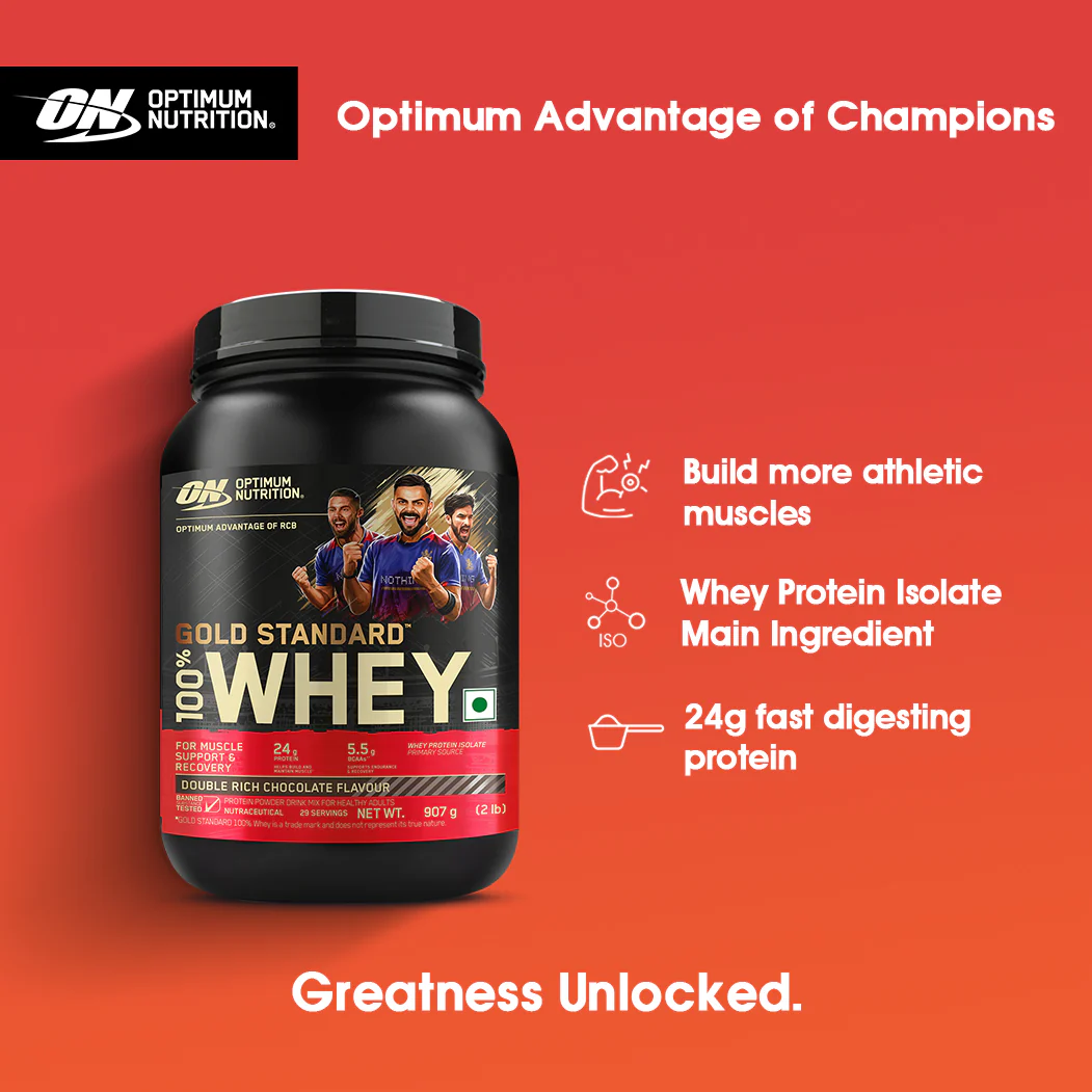 Gold Standard 100% Whey Protein | 907 g (2 lbs) | Double Rich Chocolate - Image 7