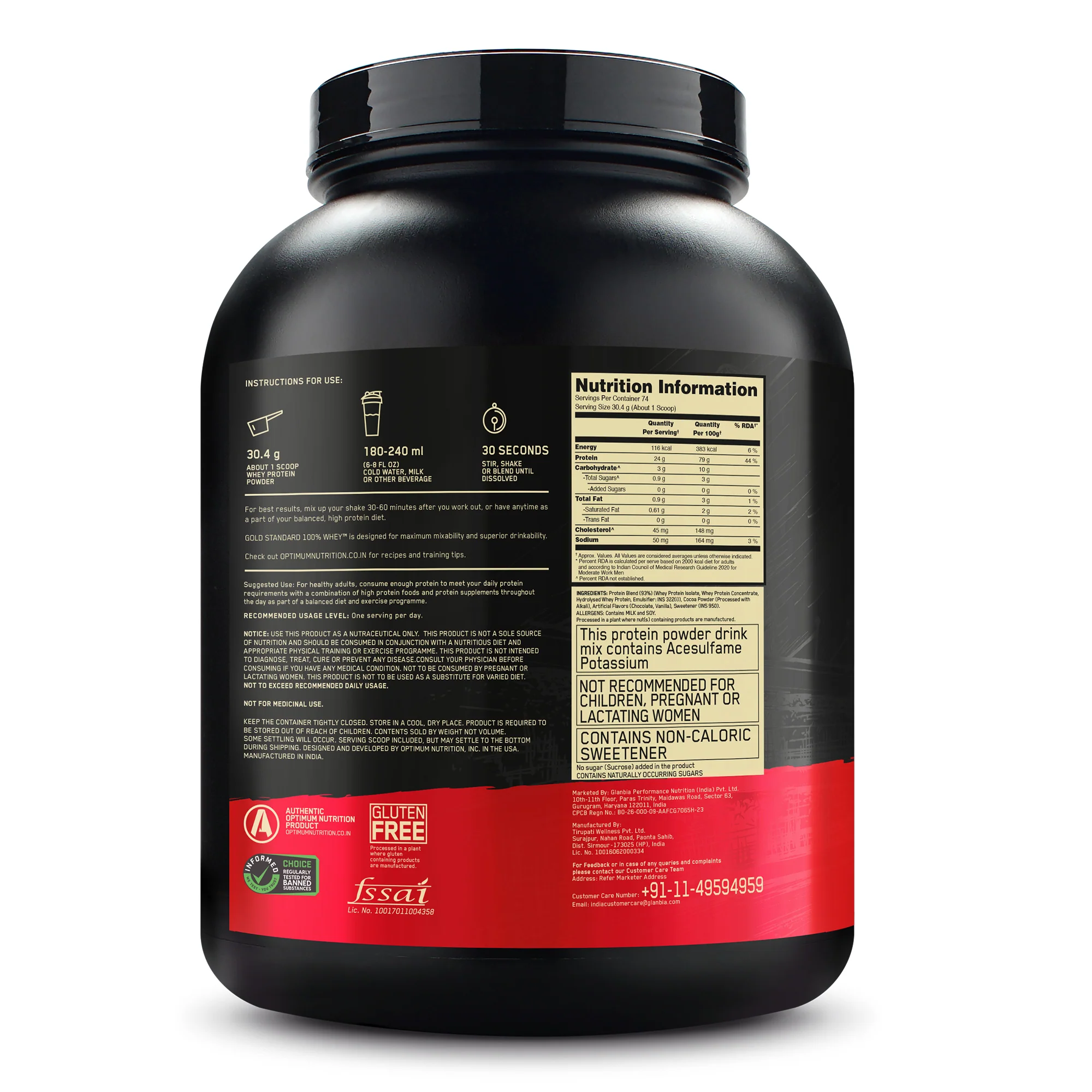 Gold Standard 100% Whey Protein Powder | Double Rich Chocolate | 5 lbs - Image 11