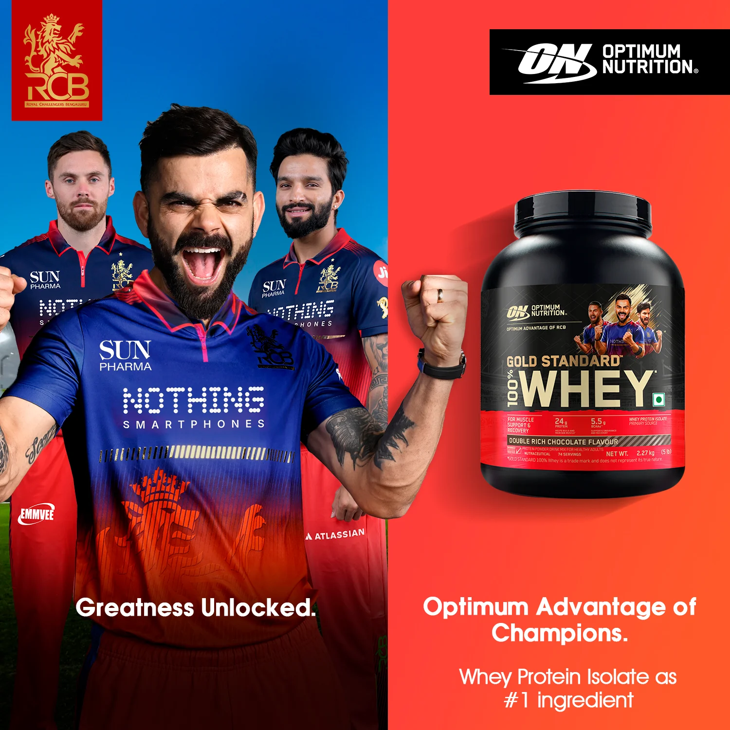 Gold Standard 100% Whey Protein Powder | Double Rich Chocolate | 5 lbs - Image 3