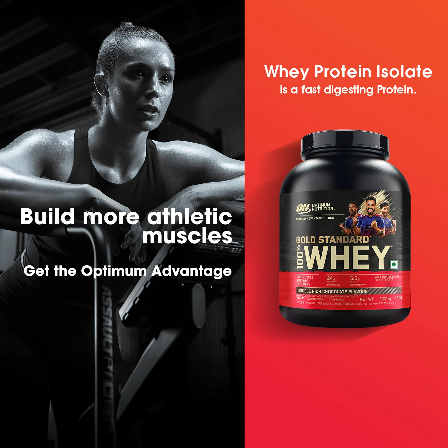 Gold Standard 100% Whey Protein Powder | Double Rich Chocolate | 5 lbs - Image 8