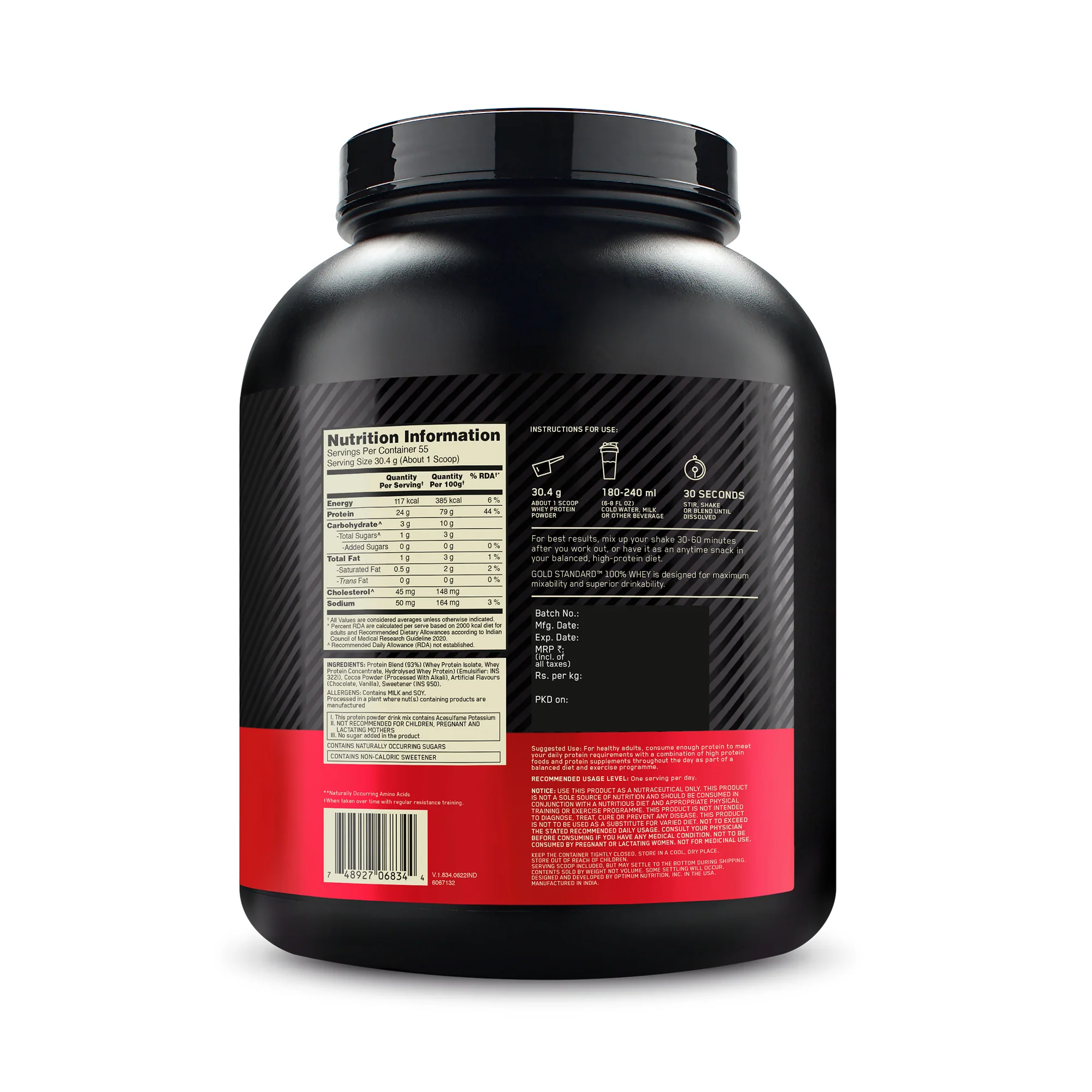 Gold Standard 100% Whey Protein Powder | Double Rich Chocolate | 1.7 kg - Image 10