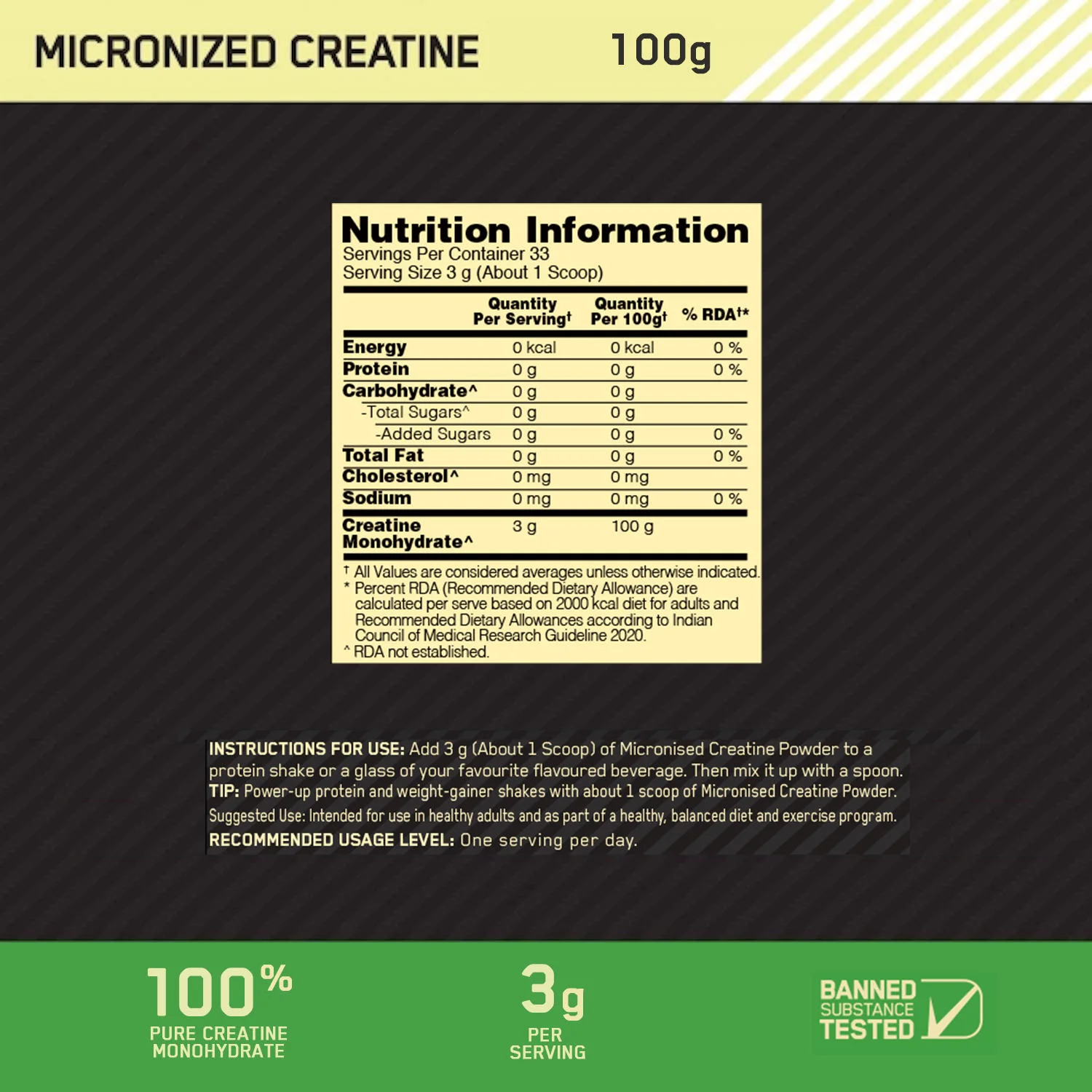 Gold Standard 100% Whey Protein Powder  Double Rich Chocolate  4 kg and Micronized Creatine Powder Unflavoured 100 g - Image 12
