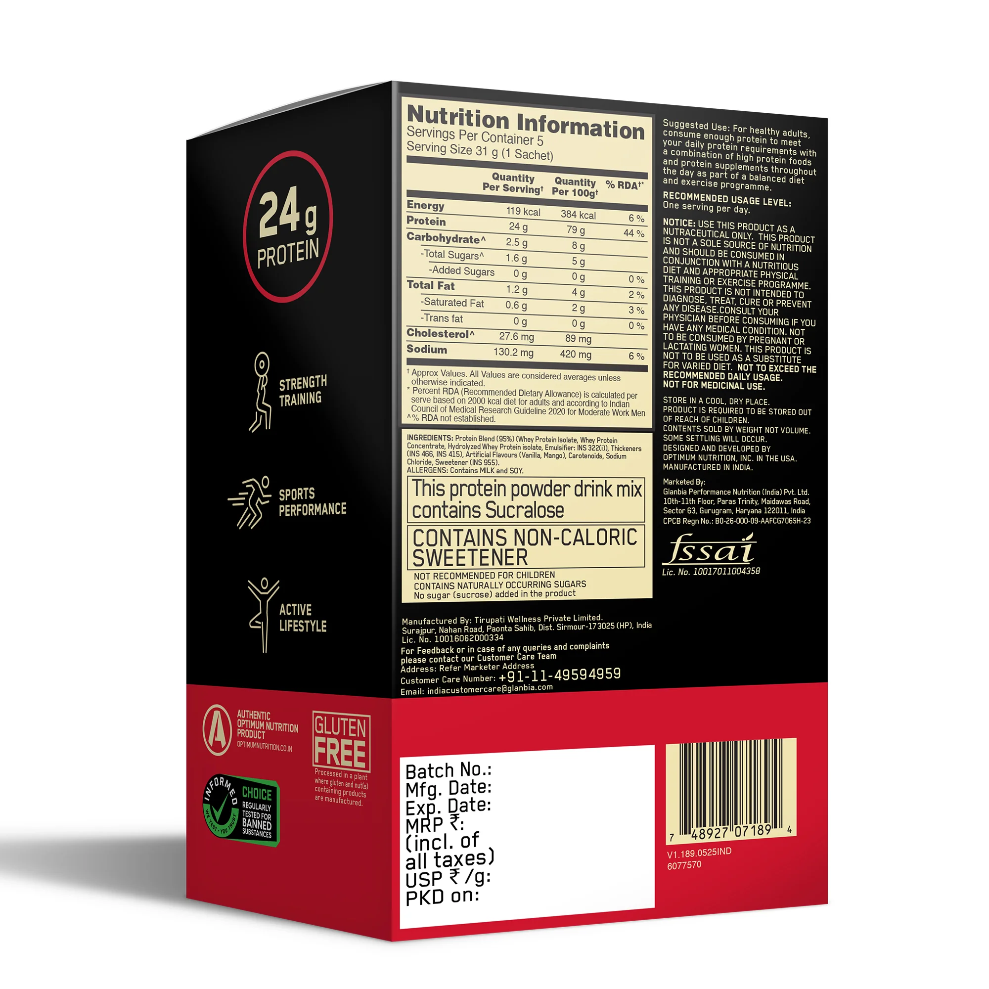 Gold Standard 100% Whey - Vanilla Ice Cream - Pack of 5 + Gold Standard 100% Whey - Alphonso Mango - Pack of 5 - Image 28