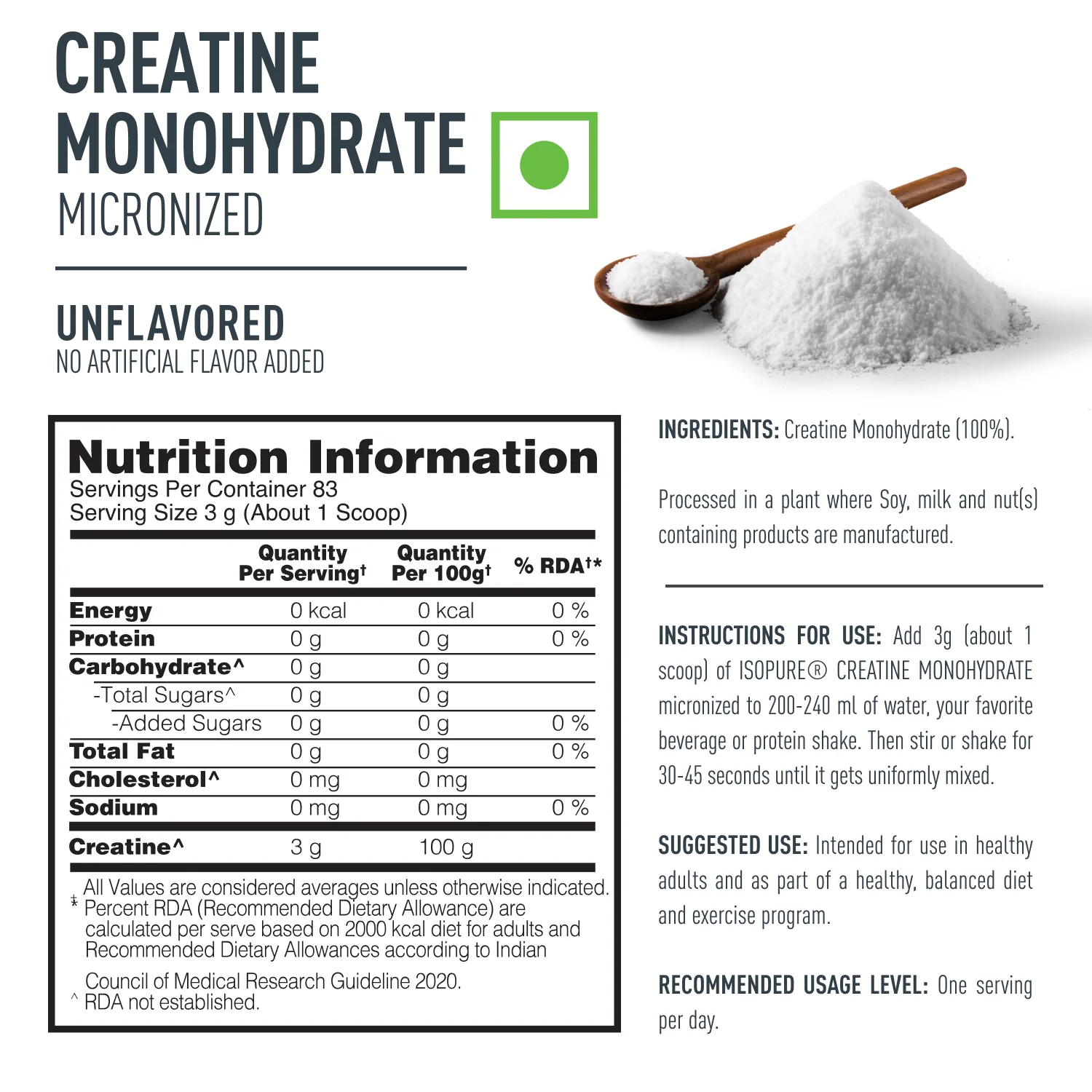 Isopure 2 kg Cookies & Cream + Isopure 100% Creatine Monohydrate Micronized, 250g - Image 20
