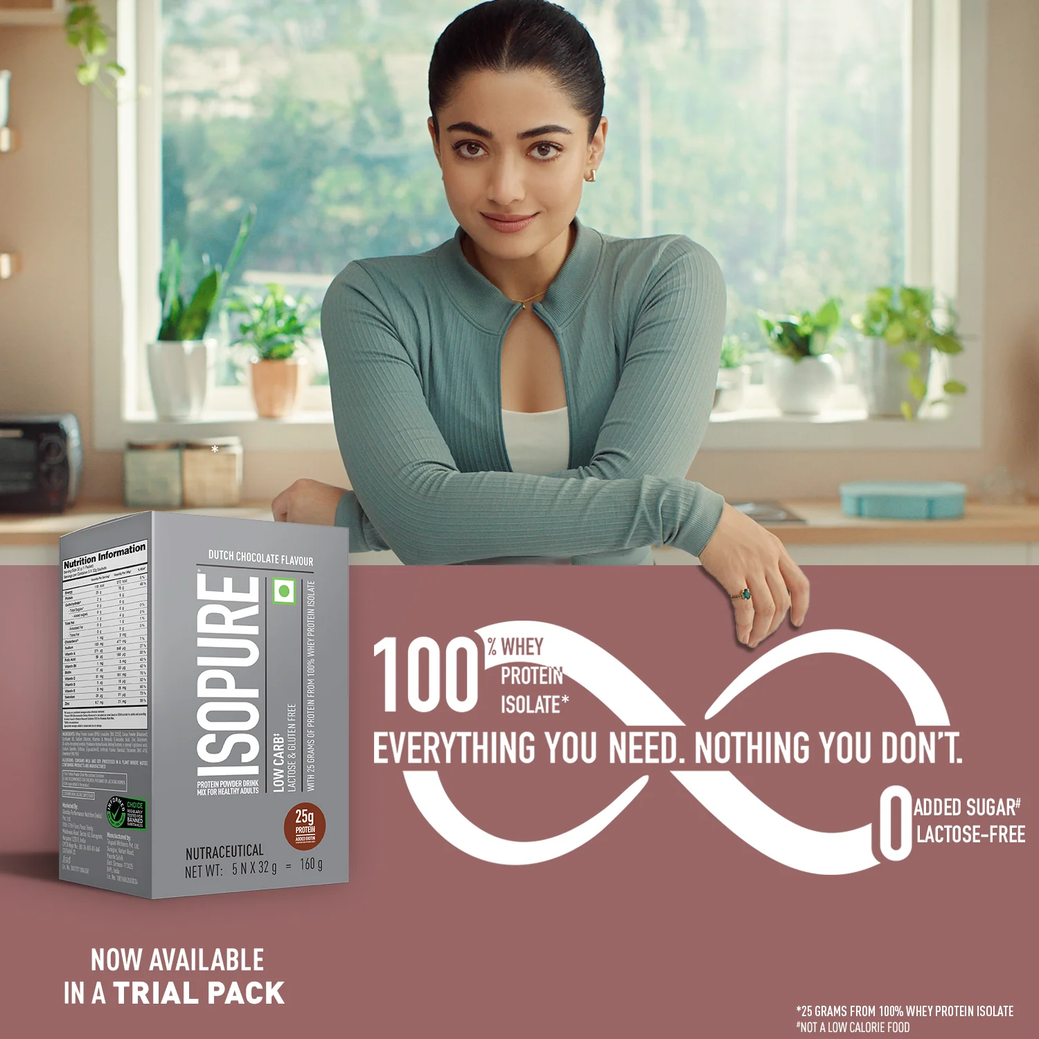 Isopure Low Carb Dutch Chocolate Whey Isolate Protein Powder- Pack of 5 single serve sachets - Image 3