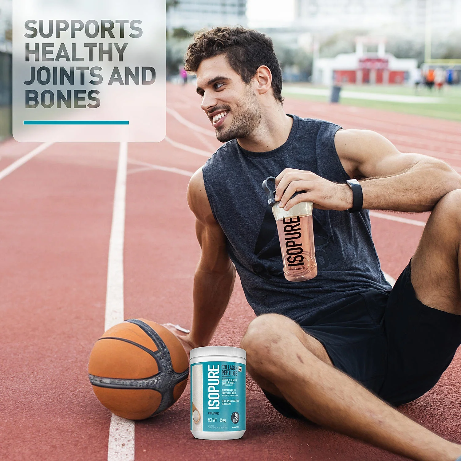 Isopure Low Carb Whey Protein Isolate Powder | Dutch Chocolate | 1 Kg + Isopure Collagen Peptides (12g/serve) with Type I,II & III Collagen (Unflavoured)- 250g - Image 3