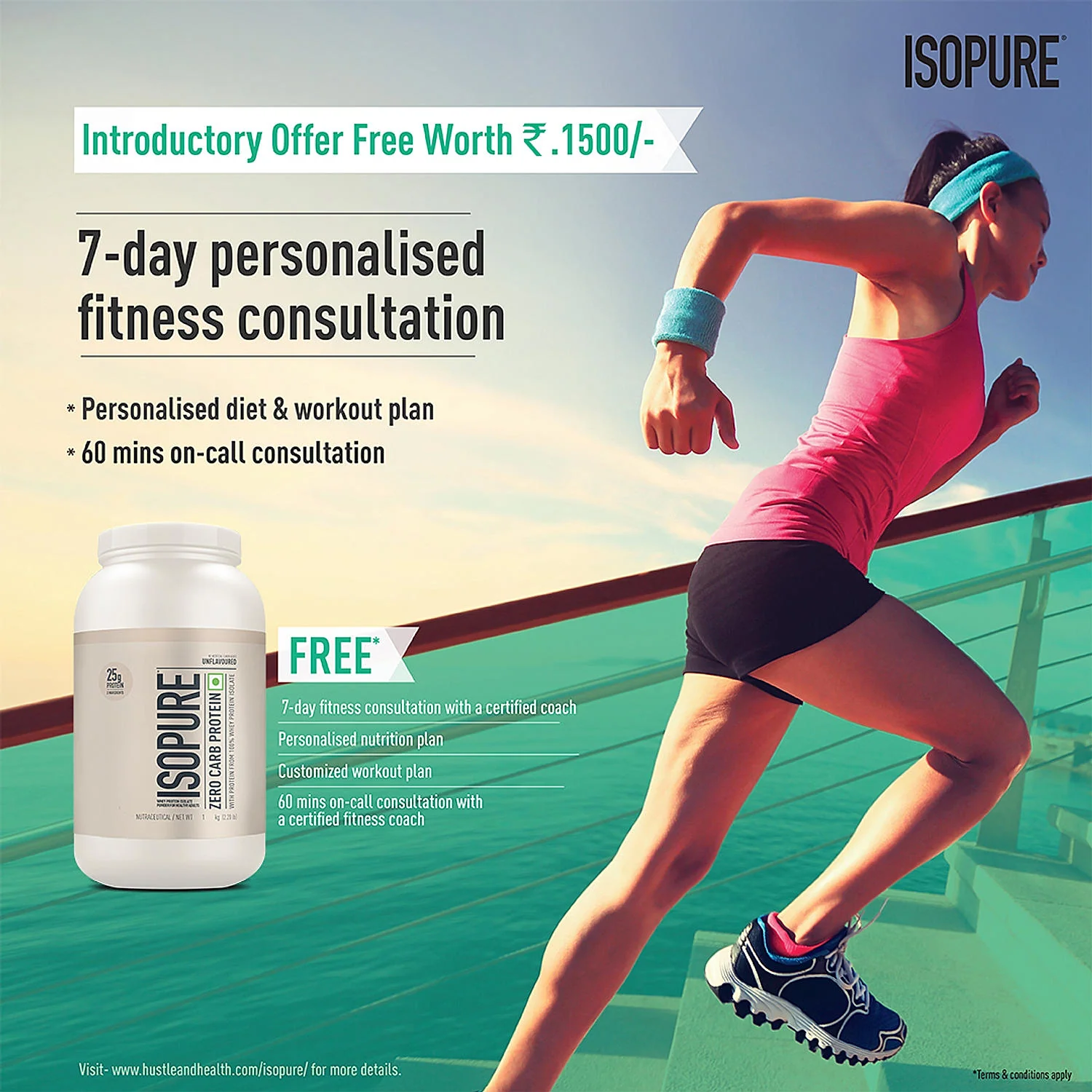 Isopure Unflavored 1 kg + Isopure 100% Creatine Monohydrate Micronized, 250g- 83 servings - Image 9