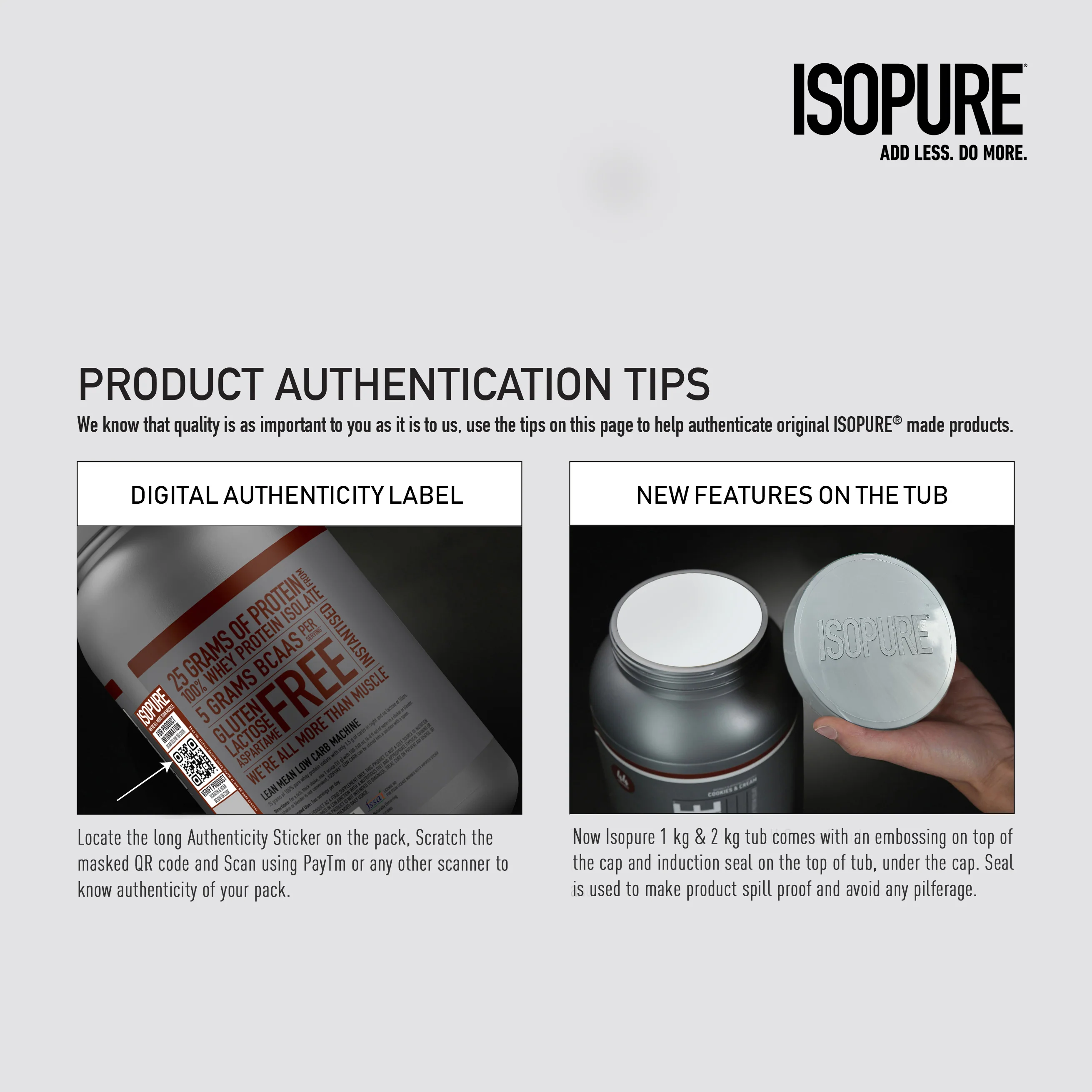 Isopure Unflavored + Isopure Collagen Peptides (12g/serve) with Biotin & Vitamin E- 250g (Unflavored) - Image 14
