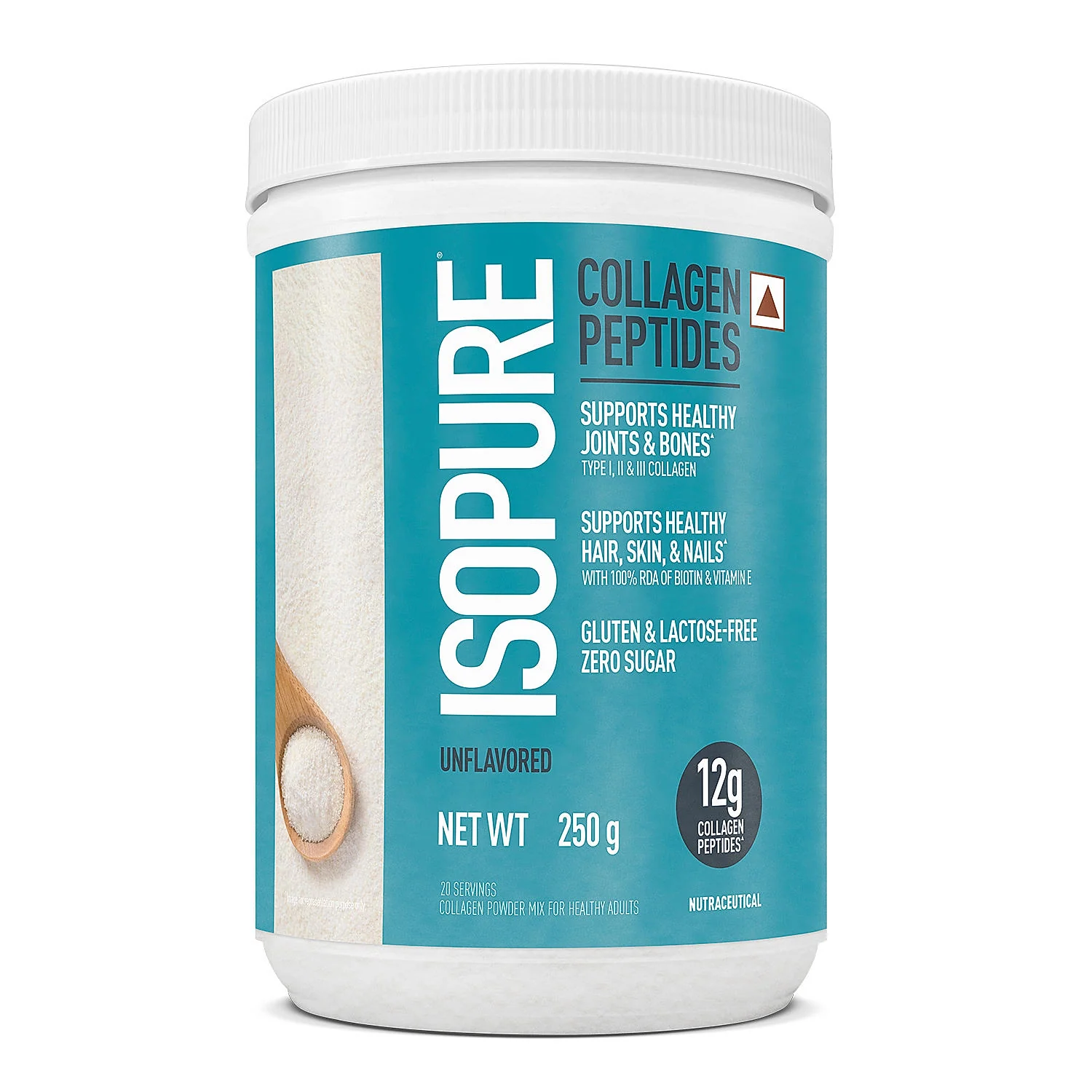 Isopure - Vanilla - 1 Kg + Isopure Collagen Peptides (12g/serve) with Biotin & Vitamin E- 250g (Unflavored) - Image 15