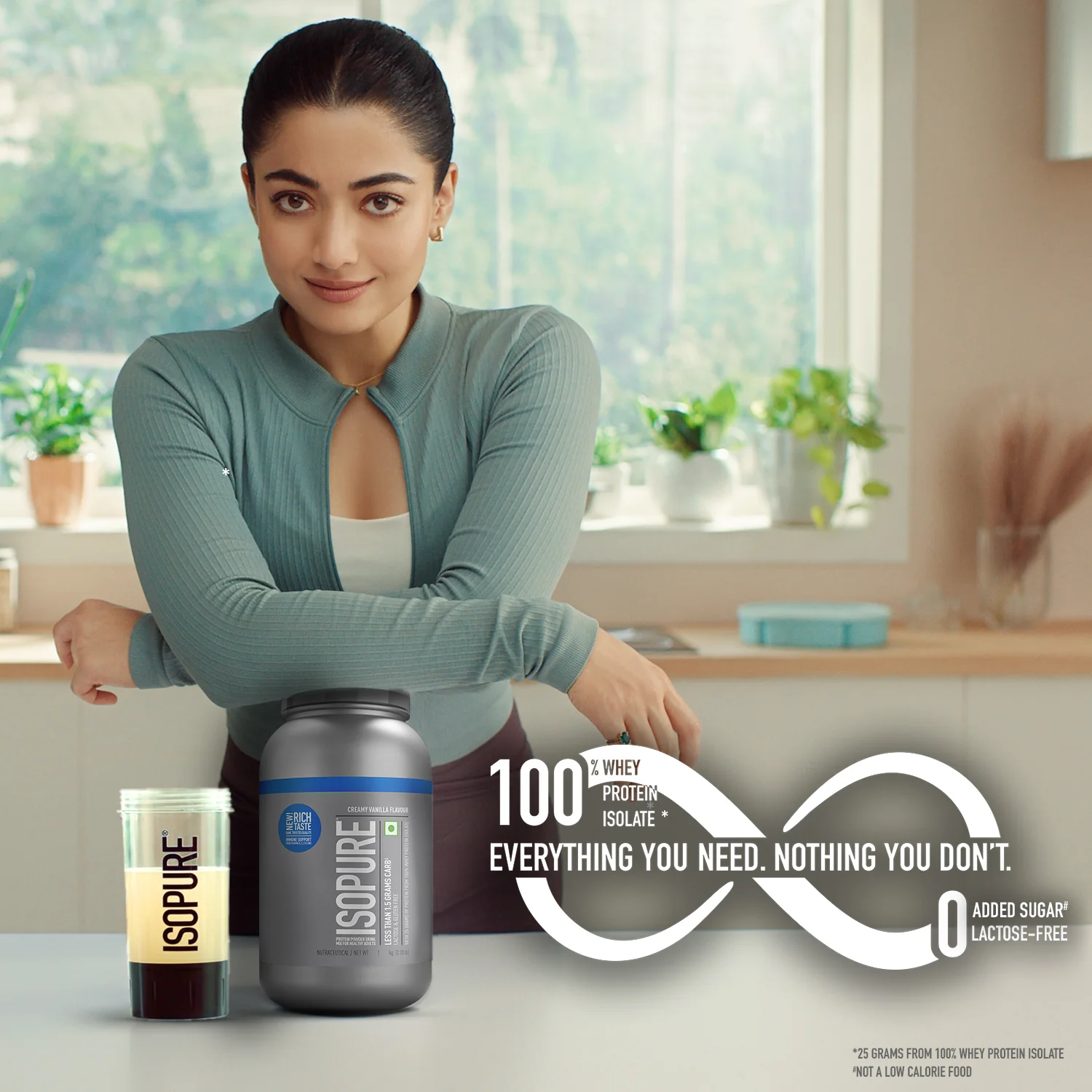 Isopure Whey Protein Isolate Powder with Vitamins for Immune Support - 2 kg (Creamy Vanilla) - Image 3