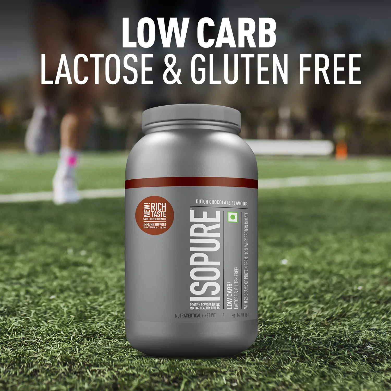 Isopure Whey Protein Isolate Powder with Vitamins for Immune Support - 2kg (Dutch Chocolate) - Image 6