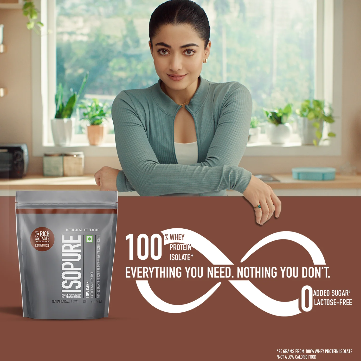 Isopure Dutch Chocolate - 500g / 1.1lb (Low Carb, Lactose-Free, Zero Added Sugar) - Image 3