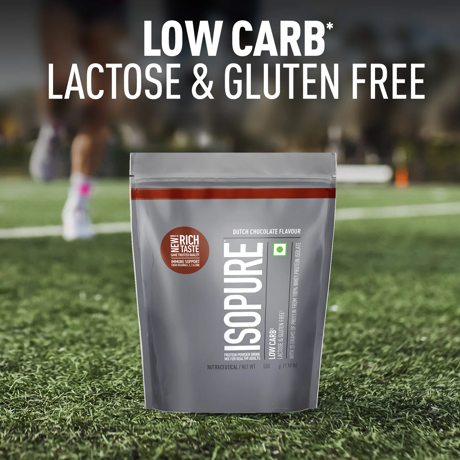 Isopure Dutch Chocolate - 500g / 1.1lb (Low Carb, Lactose-Free, Zero Added Sugar) - Image 6