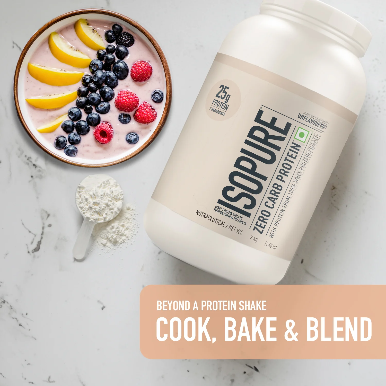 Isopure Zero Carb Protein 2 kg (Unflavoured) - Image 8