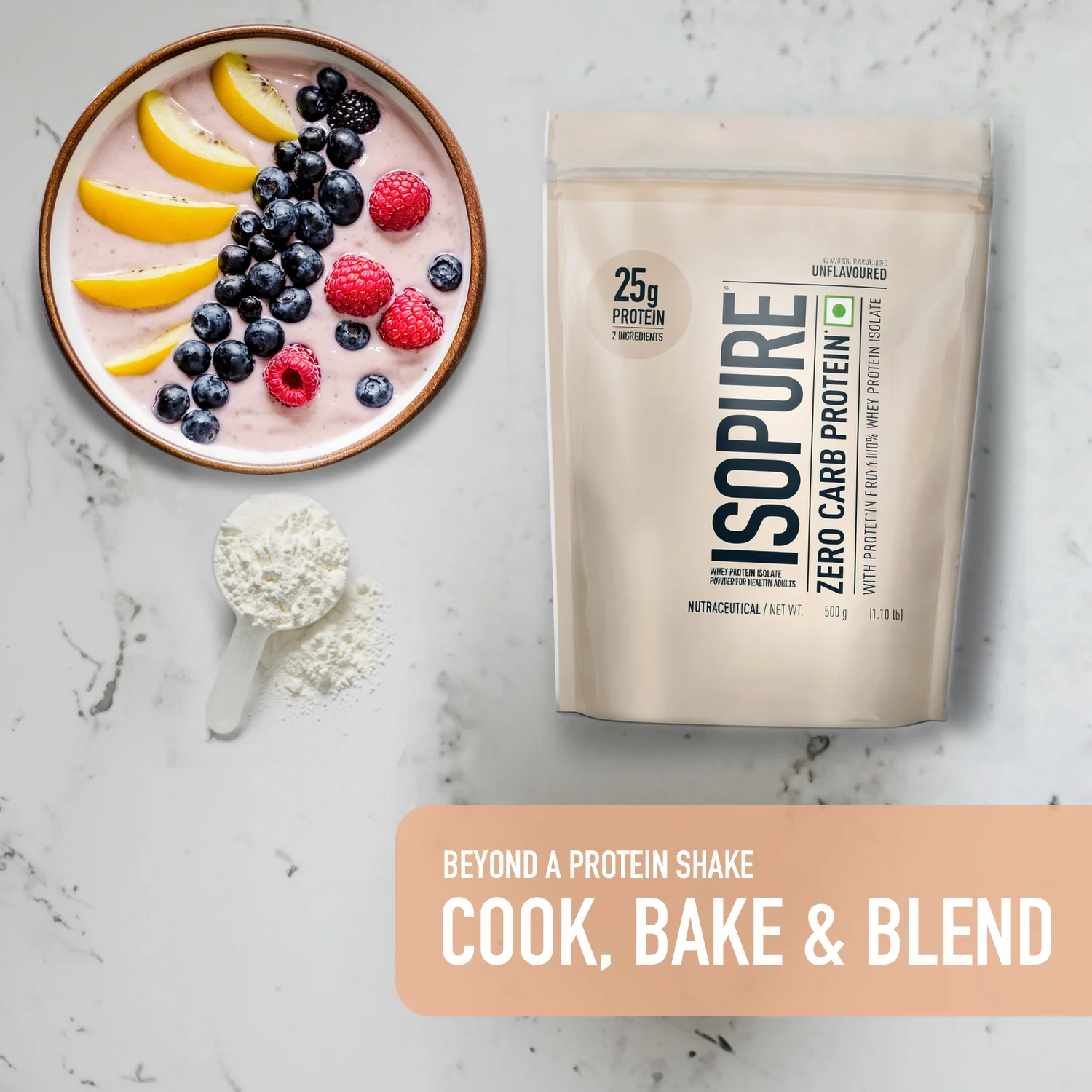 Isopure Zero Carb Protein 500g / 1.1lb (Unflavoured) - Image 8