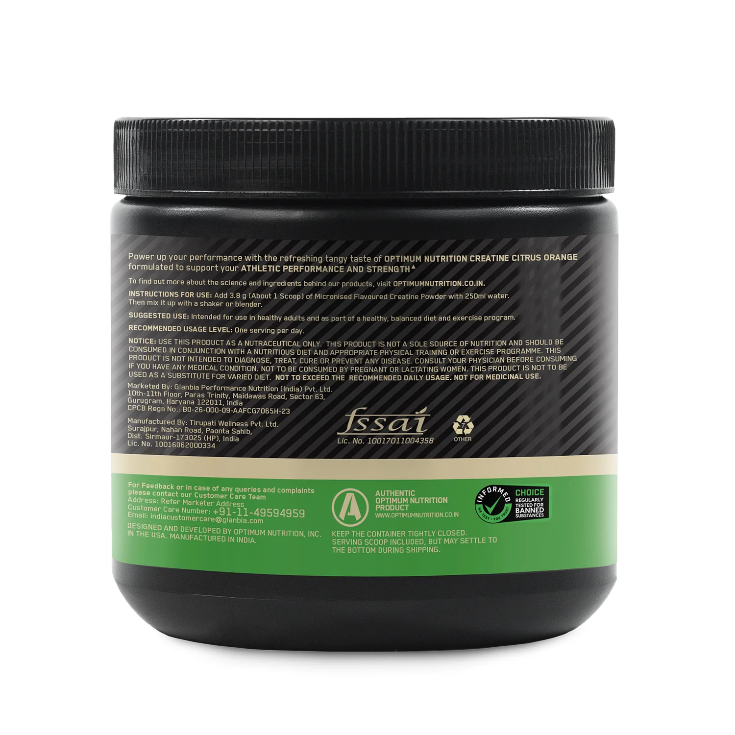 Micronised Creatine Powder | Citrus Orange | 250 g - Pack of 2 - Image 10