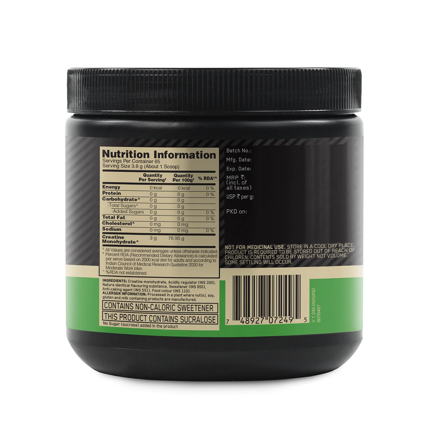 Micronised Creatine Powder | Citrus Orange | 250 g - Pack of 2 - Image 9