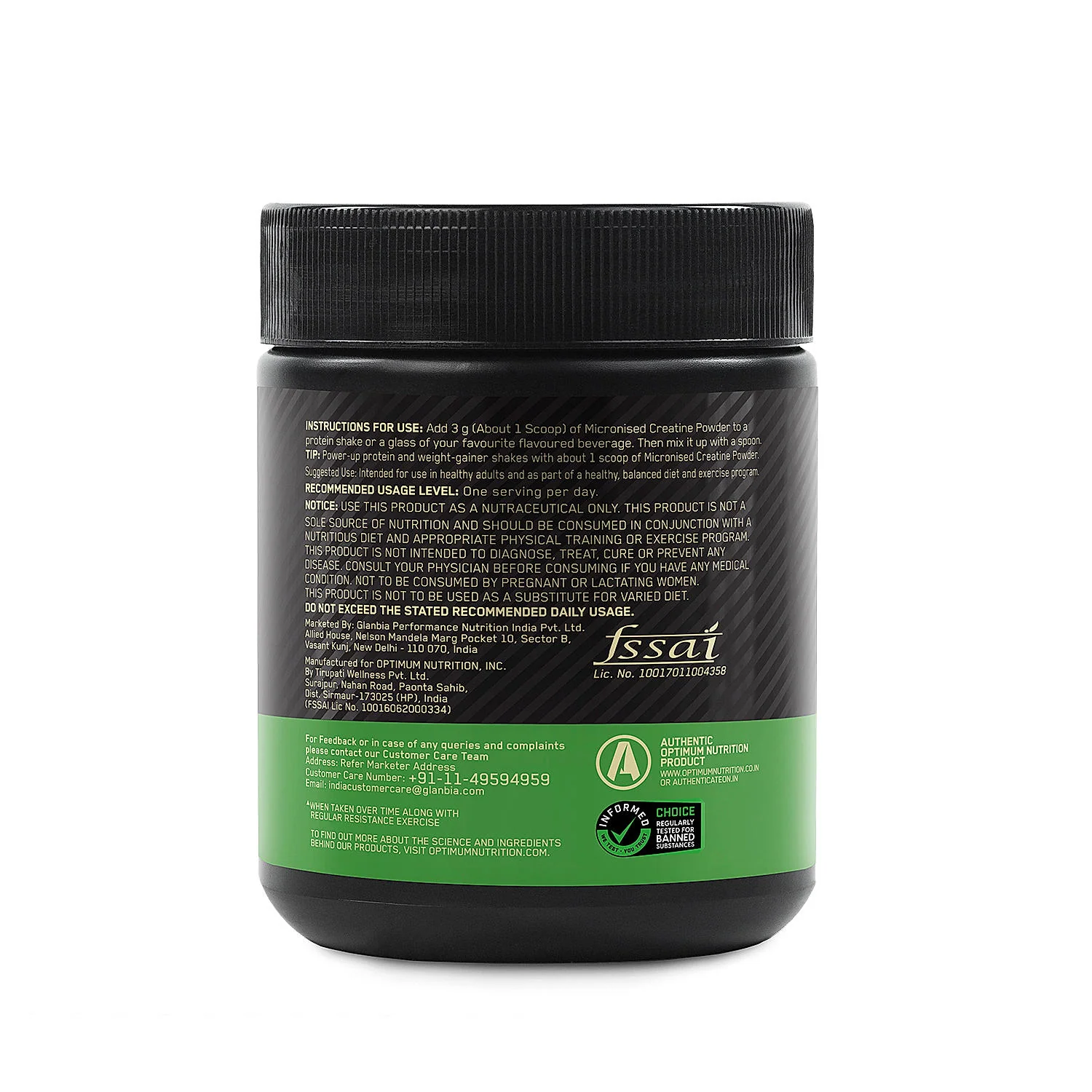 Micronized Creatine Powder | Unflavoured | 100 g + Multivitamin for MEN- 60 Tablets - Image 7
