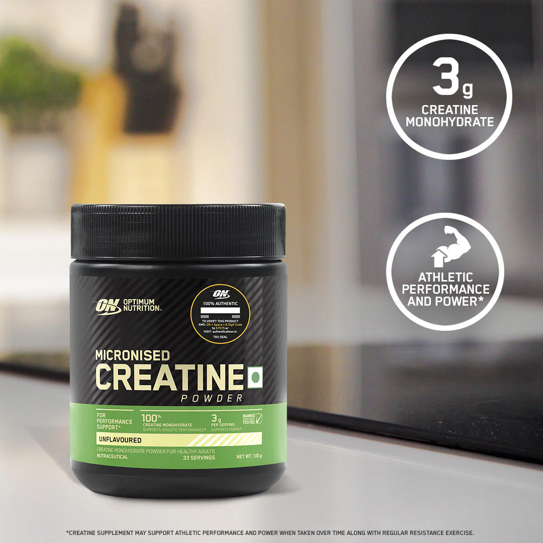 Micronized Creatine Powder | Unflavoured | 100 g +  Zinc Magnesium Aspartate (ZMA) - 60 Capsules - Image 3