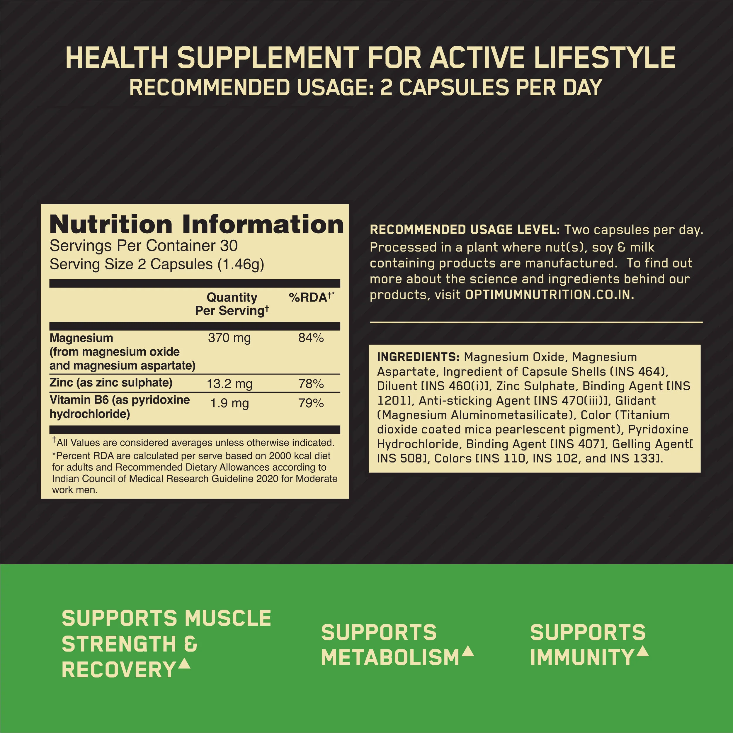 Multivitamin for MEN- 60 Tablets + Zinc Magnesium Aspartate (ZMA) - 60 Capsules + Fish Oil - 60 Capsules - Image 14