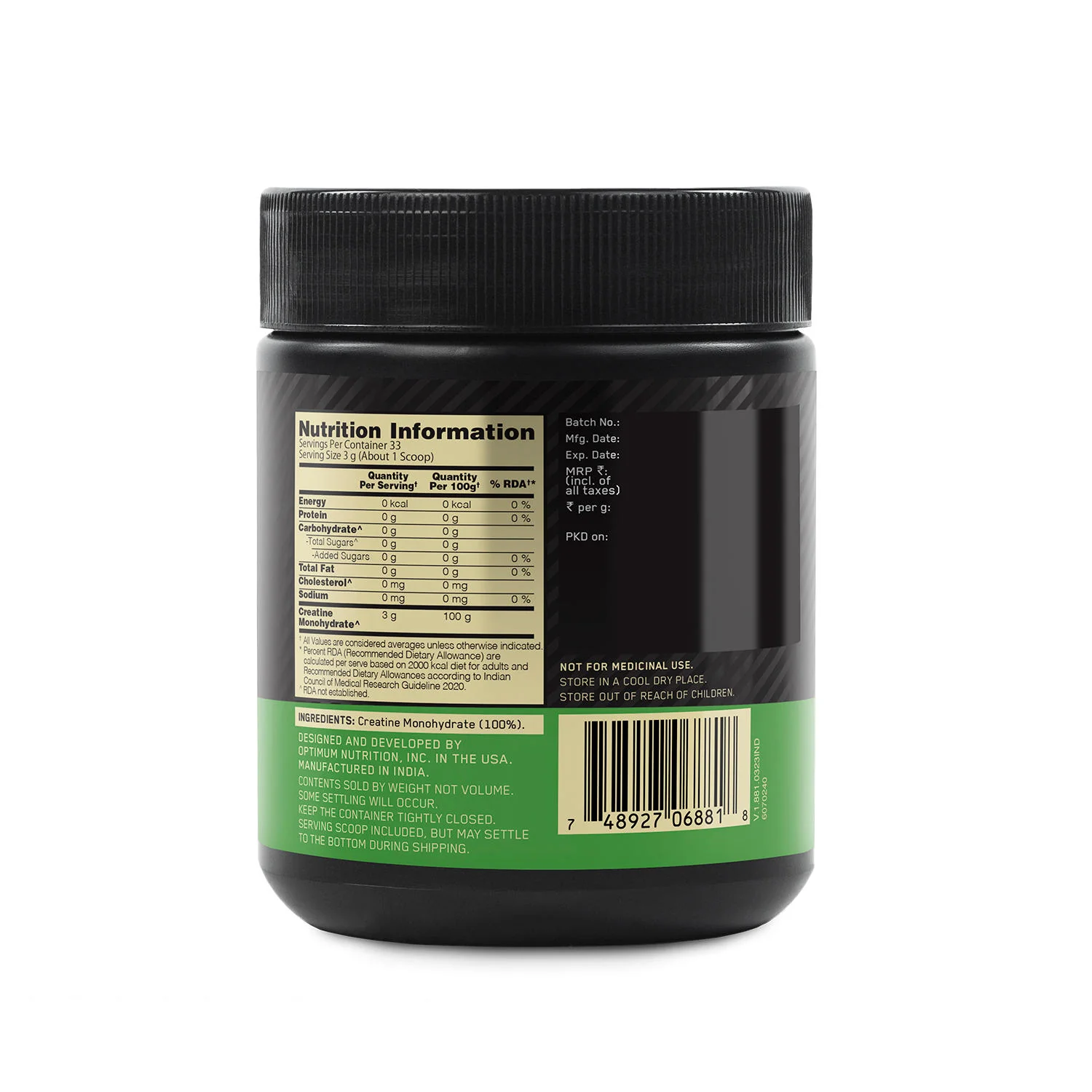 Muscle Gain Gift Box: Gold Standard 100% Whey Double Rich Chocolate 2 lbs + Creatine 100g + Steel Shaker - Image 21