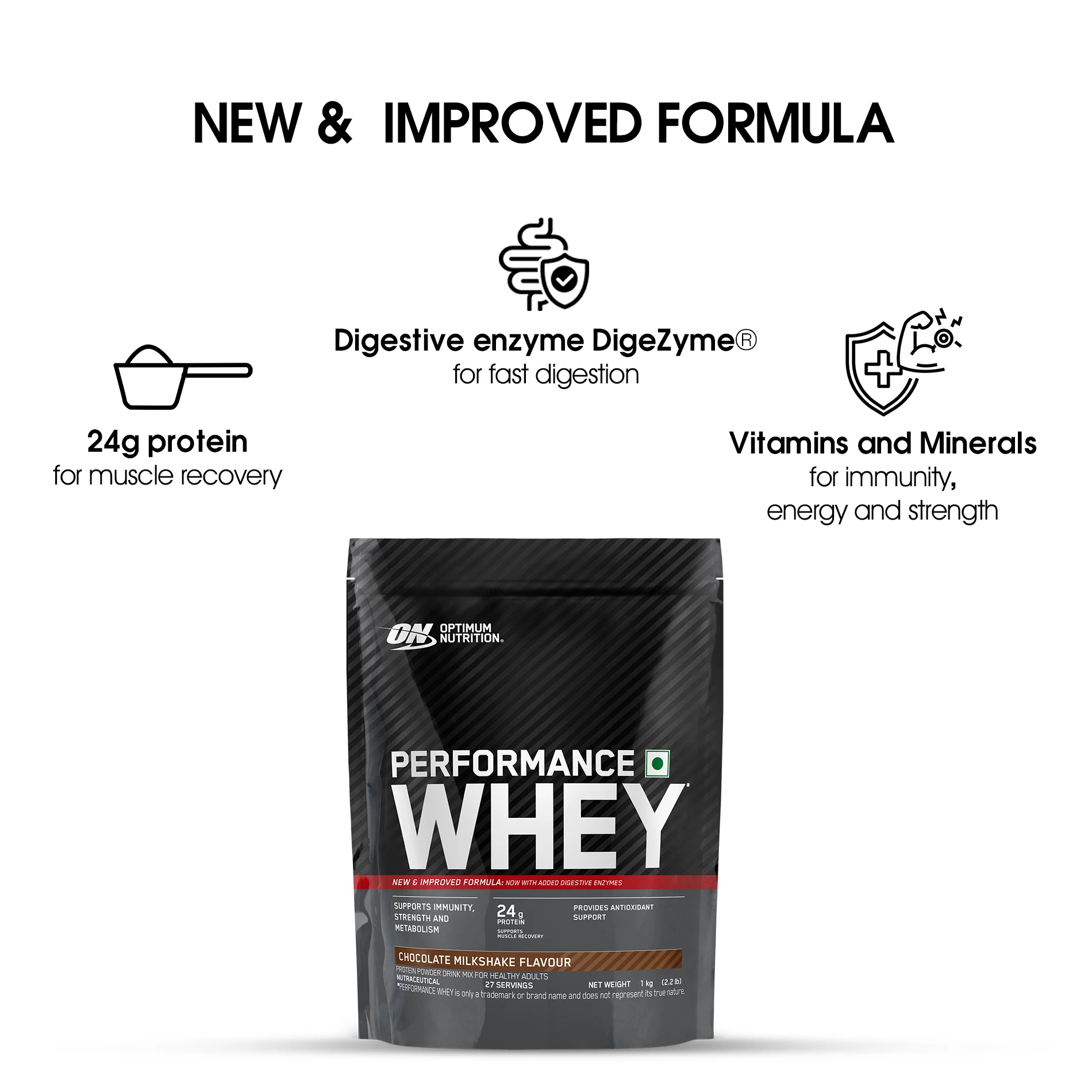 Performance Whey Protein | 1 kg (2.2 lbs) | Chocolate + Micronized Creatine Powder | Unflavoured | 100 g - Image 4
