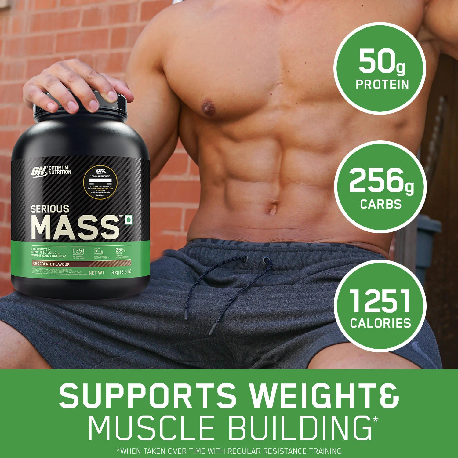 Serious Mass Weight Gainer - Chocolate flavour - 5KG - Image 6