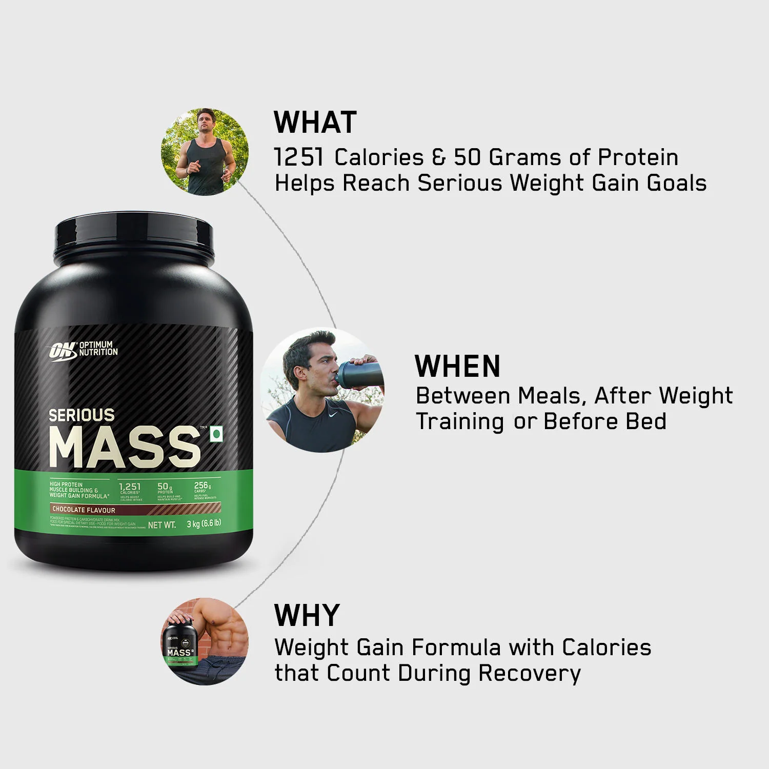Serious Mass Weight Gainer - Chocolate flavour - 5KG - Image 8