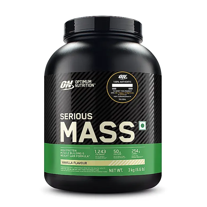 Serious Mass Weight Gainer - Vanilla flavour - 3KG - Image 2